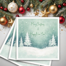 ウォータカラーのメリークリスマスと新年のあけましておめでとうございます 