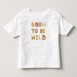 ウォータカラーのワイルドな誕生 トドラーTシャツ