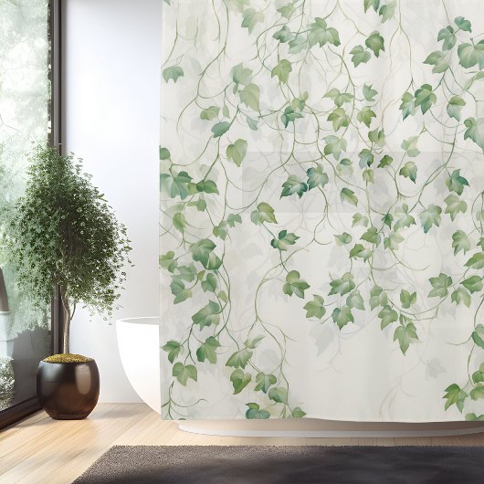 ウォータカラーアイビーリーグエレガンス シャワーカーテン