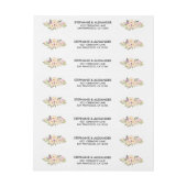 ウォータカラーアイボリーブーケアネモネス ラップアラウンドラベル (シート)