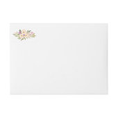 ウォータカラーアイボリーブーケアネモネス ラップアラウンドラベル (正面)