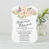 ウォータカラーアイボリーブーケアネモネス 招待状 (スタンド正面)