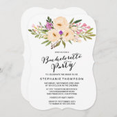 ウォータカラーアイボリーブーケアネモネス 招待状 (正面/裏面)