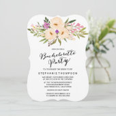 ウォータカラーアイボリーブーケアネモネス 招待状 (スタンド正面)