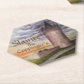 ウォータカラーアイリッシュキャッスルスリントコースター ペーパーコースター (アングル)