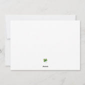 ウォータカラーアイリッシュパブハッピーセントパトリックの日 シーズンカード (裏面)