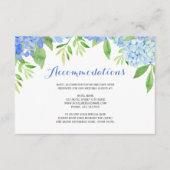 ウォータカラーアジサイ青フローラ宿泊施設 エンクロージャーカード (正面)