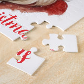 ウォータカラーイラストレーションサンタクロース ジグソーパズル (側面)