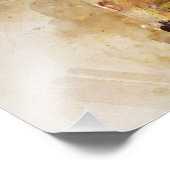 ウォータカラーイラストレーションノートルダムカテドラルパリ フォトプリント            (角)