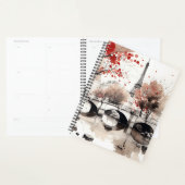 ウォータカラーエッフェルタワーパリフランス プランナー手帳 (ディスプレー)