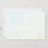 ウォータカラーエッフェルタワー誕生日サンキューカード 招待状 (裏面)