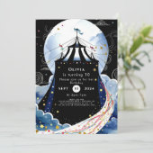 ウォータカラーエンチャントサーカス誕生日 招待状 (スタンド正面)