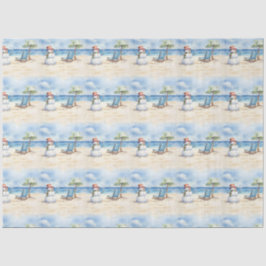 ウォータカラーキュート雪だるまオンバカンス 薄葉紙