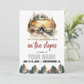 ウォータカラースキーグラス&マウンテンスキーバチェロレッテ 招待状 (スタンド正面)