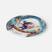 ウォータカラースパイ忍者誕生日 ペーパープレート (アングル)