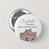 ウォータカラーハウス実在エステートナグタグカスタム 缶バッジ (正面&裏面)