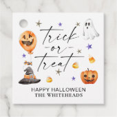 ウォータカラーハロウィン お菓子をください フェイバータグ (正面)