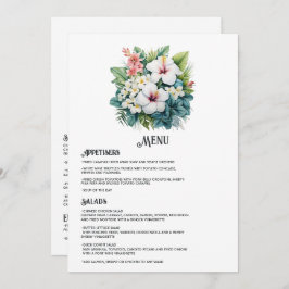 ウォータカラーハワイ行き先ウェディング メニュー