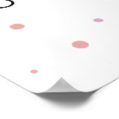 ウォータカラーバレリーナバースデーパーティーへようこそ ポスター (角)