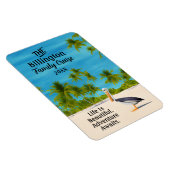 ウォータカラービーチペリカン海クルーズキャビンドア マグネット (右側)