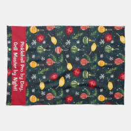 ウォータカラーピックボールホリデーラリー キッチンタオル