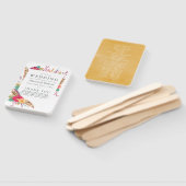 ウォータカラーフローラサファリ結婚式 プログラム ハンドファン (組立なし)