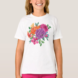 ウォータカラーフローラフェスタ Tシャツ
