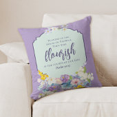 ウォータカラーフローラブーケ聖なる書物、 経典バース クッション