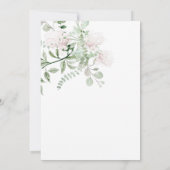 ウォータカラーフローラライト&エアリー結婚式招待状 招待状 (裏面)