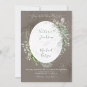 ウォータカラーフローラライト&エアリー結婚式招待状 招待状 (正面)