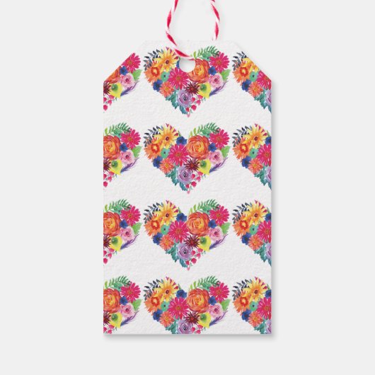 ウォータカラーフローラ結婚フィエスタ ギフトタグ (裏面)