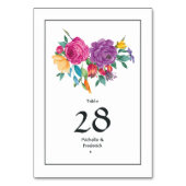 ウォータカラーフローラ結婚フィエスタ テーブルナンバー (裏面)