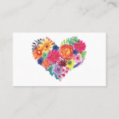 ウォータカラーフローラ結婚フィエスタ プレイスカード (裏面)