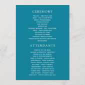 ウォータカラーフローラ結婚フィエスタ プログラム (裏面)