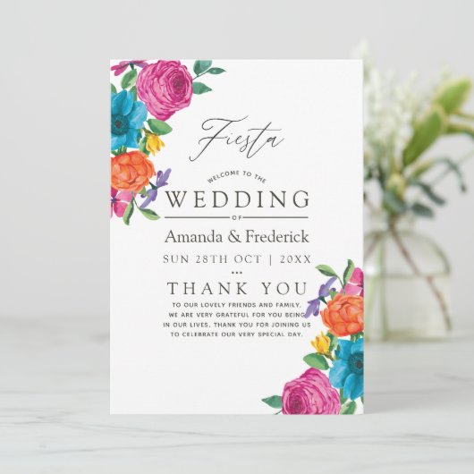 ウォータカラーフローラ結婚フィエスタ プログラム (スタンド正面)