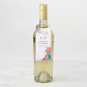 ウォータカラーフローラ結婚フィエスタ ボトルネックタグ (ボトル)