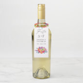 ウォータカラーフローラ結婚フィエスタ ボトルネックタグ (ボトル)