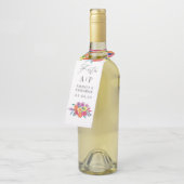 ウォータカラーフローラ結婚フィエスタ ボトルネックタグ (アングル)