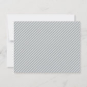 ウォータカラーブルーのジャーマンシェパードのノートカード 招待状 (裏面)