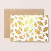 ウォータカラーブーケカスタムオール大事な行事 箔カード (裏面封筒付き)