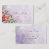 ウォータカラーブーケダモア 名刺 (正面/裏面)