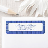 ウォータカラープレイドホリデーカスタム差出人住所 ラベル (インサイチュ)