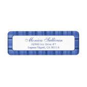 ウォータカラープレイドホリデーカスタム差出人住所 ラベル (正面)