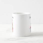 ウォータカラーペンギンクリスマスマグカップ 名入れ コーヒーマグカップ (中央)