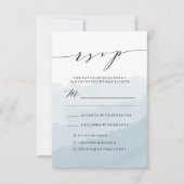 ウォータカラーミスト | 結婚式出欠カード 出欠カード (正面)