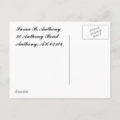 ウォータカラーレトロブルーアパートメントチェンジオブアドレス 案内ポストカード (裏面)