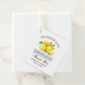 ウォータカラーレモンリモンチェロ感謝していスクエアラベル フェイバータグ (インサイチュ)