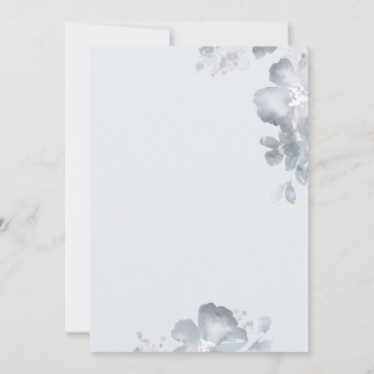 ウォータカラーロマンス招待状 招待状 (裏面)