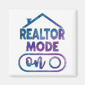 ウォータカラー不動産ギフト「Realtor Mode On」マグネット マグネット (正面)