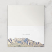 ウォータカラー大きい石コロラドフラティロンズ名 プレイスカード (外部開封)